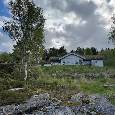 Tatil Evi Sjohytte Med Jacuzzi, Sauna Og Panoramautsikt