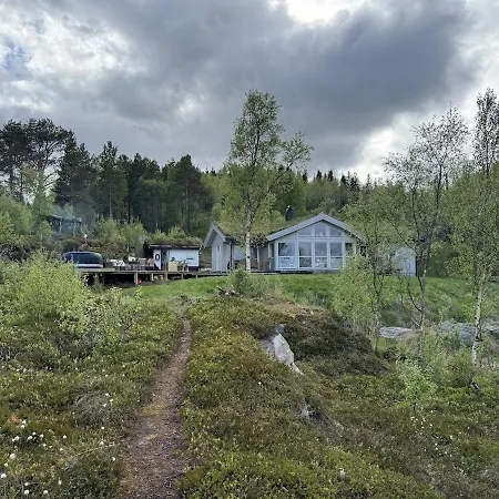 Tatil Evi Sjohytte Med Jacuzzi, Sauna Og Panoramautsikt *